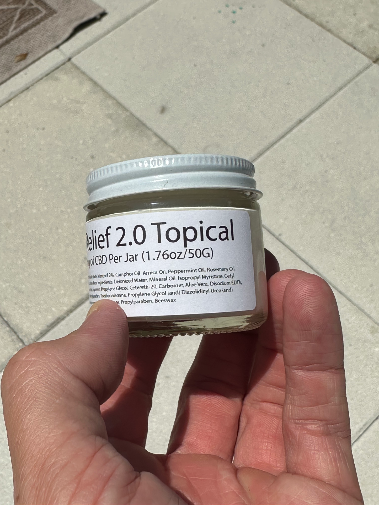 Cool Relief 2.0 Topical 3000mg CBD per Jar