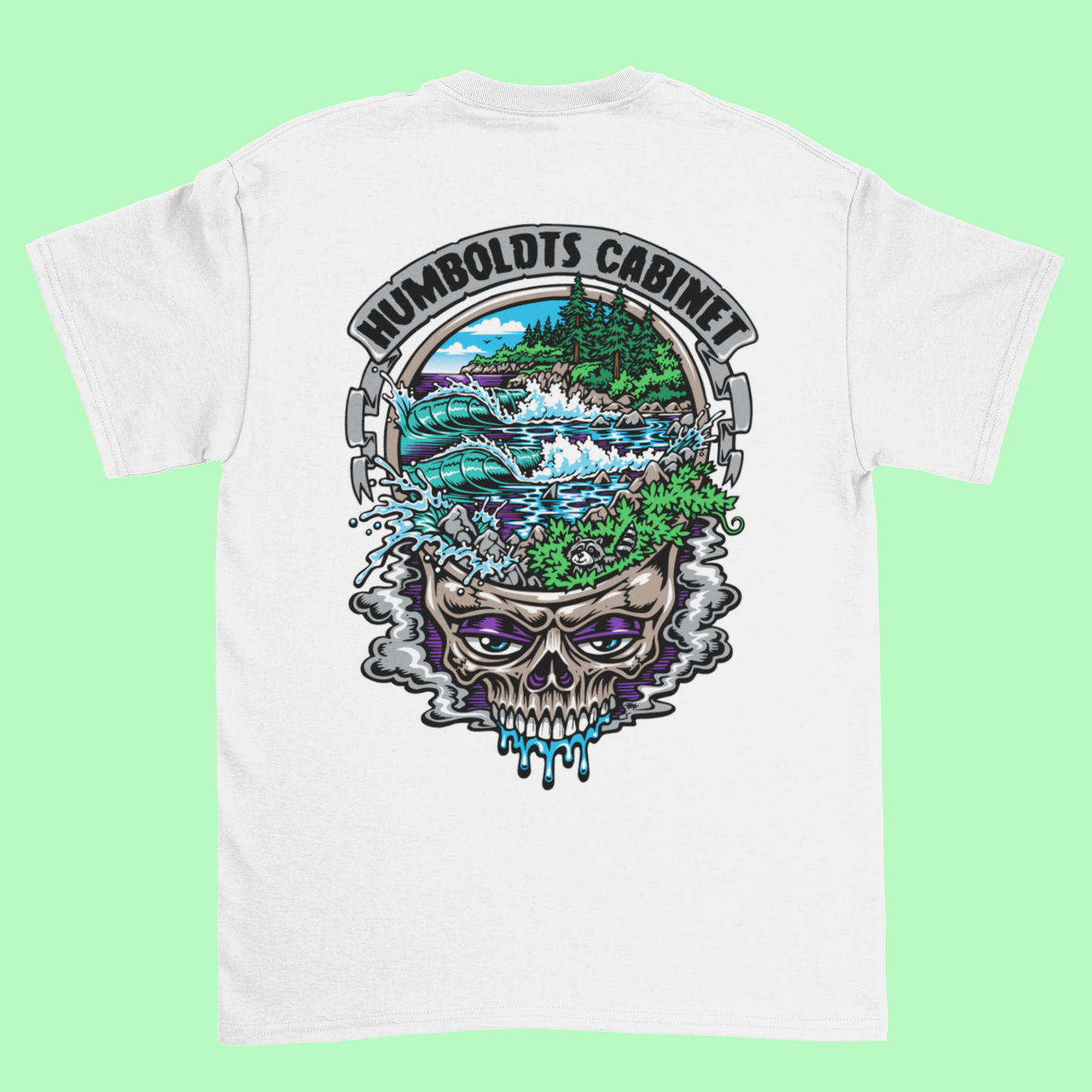 Jimbo Phillips x Humboldt's Cabinet Stealie Skull - 11 Color Screen-Printed Drop, by @NaturalMotionCreations
