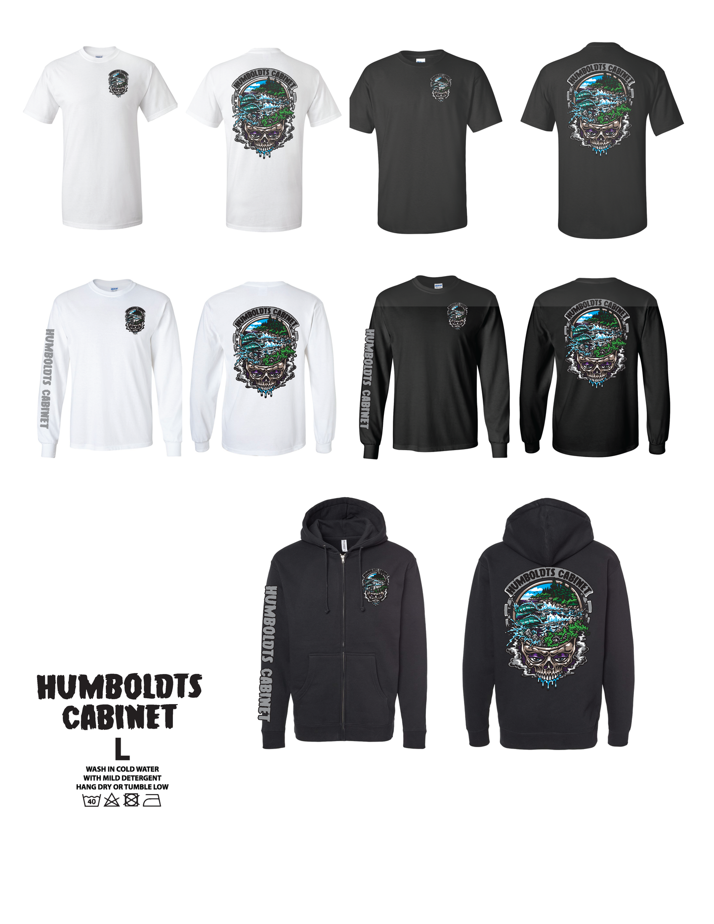 Jimbo Phillips x Humboldt's Cabinet Stealie Skull - 11 Color Screen-Printed Drop, by @NaturalMotionCreations