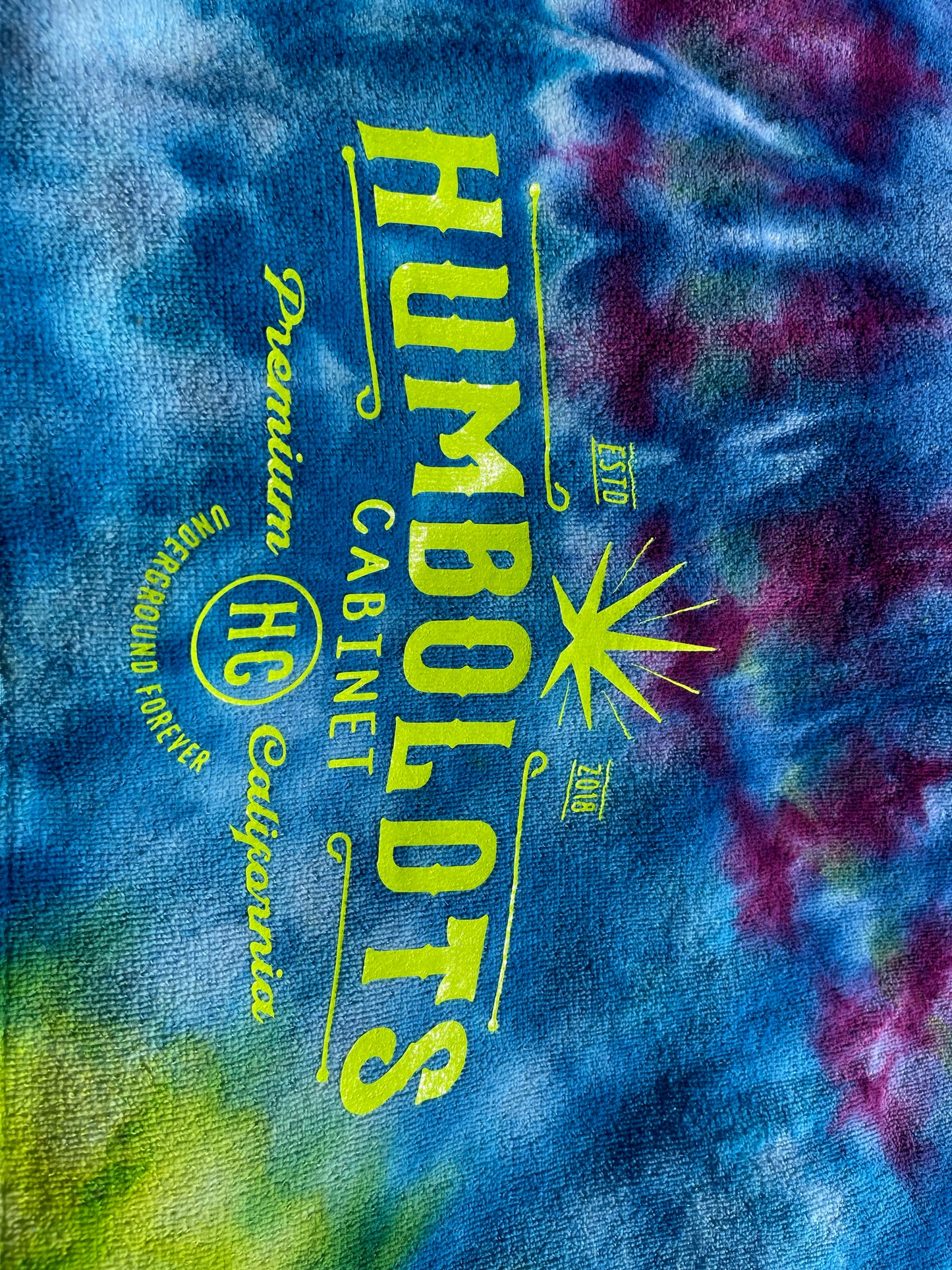 Hand Dyed Tie-Dye Towel