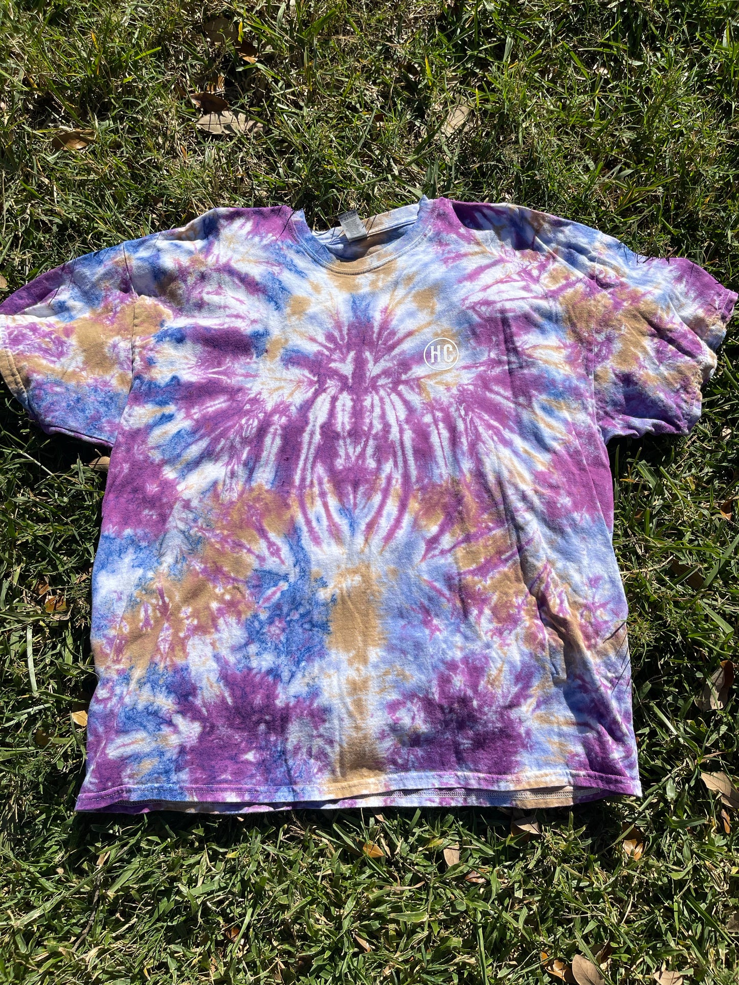 Hand-Dyed Cotton Tie-Dye T-Shirt