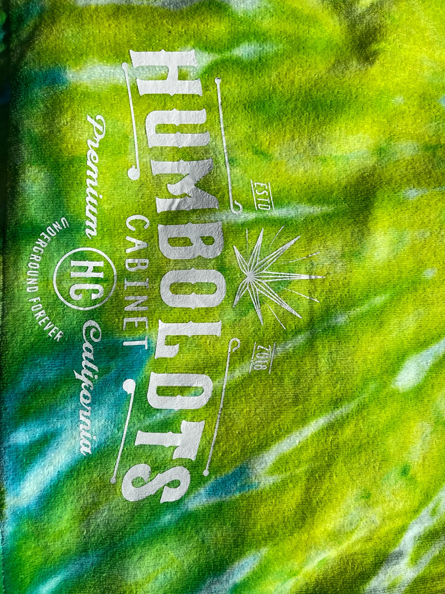 Hand-Dyed Tie-Dye Beach Towel