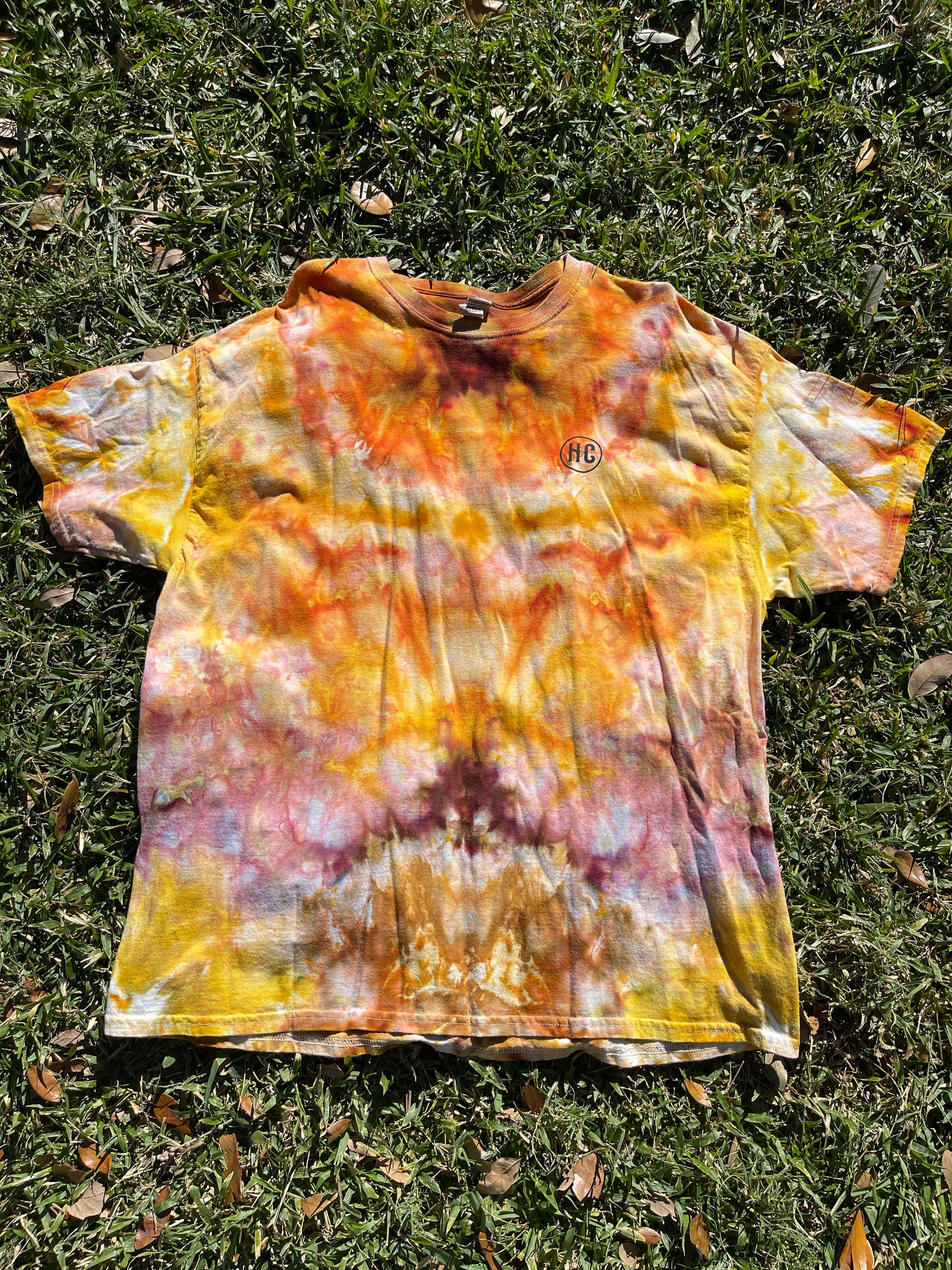 Hand-Dyed Cotton Tie-Dye T-Shirt